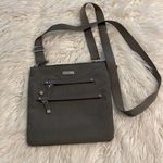 Baggallini Baggalini Shoulder Bag BNWOT color gray adjustable stripe lots of zippers Photo 0