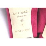 Kate Spade Crown Heels Fuchsia Suede w/ Crystal Bow Pink 8.5 B In Box/Bag $398 Photo 3