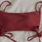 Drawstring Bikini Top Red Size XL Photo 0