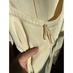 House Of CB  Caprice Milkmaid Rib Knit Cream Fit & Flare Mini Dress Large Femme Photo 1