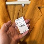 Madewell Golden Yellow 100% linen Blazer - Women's Size L NWT Photo 3