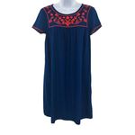 Old Navy  Embroidered Short Sleeve Tunic T-Shirt Dress XS Photo 3