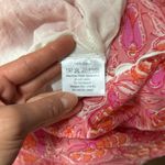 Meher’s The Label Tiered Floral 100% Cotton Scallop Edge Mini Dress Sz Med Pink Photo 2