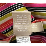 Banana Republic Dress Womens 6 Black Multi Striped Panel Dress Sheath Colorful Photo 7