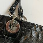 Coach  • Solid Black Alex Patent Leather Shoulder Bag Purse Photo 73