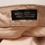 Buffalo David Bitton  Pink Mid Rise Stretch Skinny Ankle Grazer Cotton Pant 12/32 Photo 12