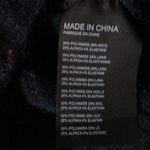 Club Monaco Wool Alpaca Stretch Knit Ribbed Open Front Cardigan Sweater Blue M Photo 3