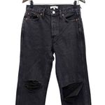 RE/DONE Originals High Rise Loose in Washed Black with Rips size 27 NWT Photo 8