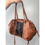 Foley + Corinna Handbag Hygge Tower Satchel Cognac Brown Black Crossbody Photo 7