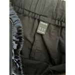 SheIn NWOT Black Basic Nylon Cargo Joggers Track Pants Buckle Belt & Pockets M Photo 3