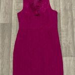 Taylor floral embroidery print ruffle fuschia dress 8 Purple Photo 0