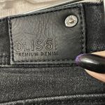 DL1961 Grace High Rise Straight Leg Jeans black wash Sz 27 Photo 4