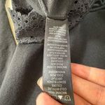 Adrianna Papell Black Long Sleeve Lace Trim Lightweight Tight Knit Sweater Sz S Photo 5