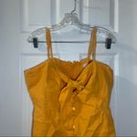 Sofía Jeans by Sofia Vergara Mustard Button Front Blouse Tank 3X Photo 4
