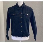 Say What? Say What ? Embroidered Floral Denim Jacket Size Small Photo 2