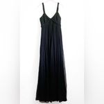 MNG Suit Braided Grecian Maxi Dress Gown Black Size 8 Photo 8