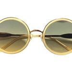 Wildfox Sun-Ryder Gold Pearl Sunglasses Round Frames New In Box W/ Case N Cloth! Photo 0
