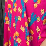 Peach Love California Cactus Flower Sleeveless Swing Dress in Pink - Medium, NWT Photo 2