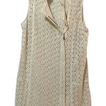 Chelsea 28 Cream Lace Full Zip Vest M Photo 0