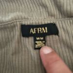 Afrm Ribbed Off Shoulder Bodysuit Size M Thong Long Sleeve Tan Size M Photo 7