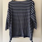 Lilly Pulitzer Navy Stripe Coolmax Elba Sweater With Tassels Photo 4