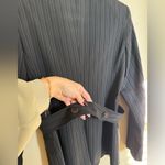 Max Mara ‎ Wool Pin Striped Fitted Blazer Jacket Sz 6 in Black Grey Tailored Fit Photo 2