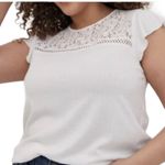 Torrid White lace crinkle top 1X Photo 3