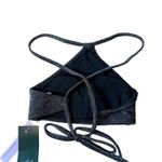 Wild Fable  Women's Black Lurex High Neck Halter Bikini Top - Size XS - NWT Photo 6