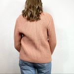 Vintage Light Orange Knit Button Up Cardigan Sweater Orange Photo 1