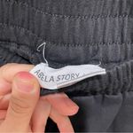 Abela Story + Co High Waisted Cotton Sweatpants Black Size Medium Photo 6