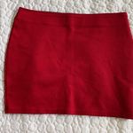 Bershka  women small mini red skirt bodycon tight fitted elastic tube stretch Photo 3