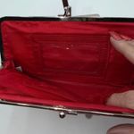 Vera Bradley  Red Floral Kiss Lock Clutch Wallet Pouch Cosmetic Bag Photo 2