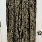Ellen Tracy Bohemian Black and Gold Silk Pants Photo 0