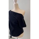 Free People  We The Free Black Off Shoulder Top Small Gothic Boho Long Sleeve Photo 3