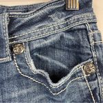 Miss Me Angel Wing Rhinestone Western Cropped Capri Distressed Stretch Jeans 26 Photo 3