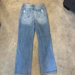 Cello  Light Wash Distressed High Rise Wide Straight Leg Jeans Size 11 Photo 2