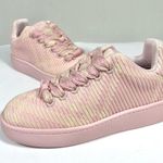 Burberry Knit Low Top Sneakers Cameo Pink Check Size 36.5 6.5 US NEW Photo 5