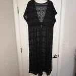 Club Z Collection  Low Front Short Sleeve Maxi Coverup Dress Size 3X Photo 4