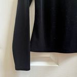 Only Hearts  Helena Stuart Black Velour Mock Neck Pull Over Blouse Medium Chic Photo 6