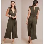 Anthropologie Moulinette Soeurs Alisande Jumpsuit Olive Green Sleeveless Large Photo 2