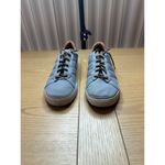 Adidas 7.5 Gray Canvas Sneakers Brown Accents Casual Stylish Footwear Mens Photo 4