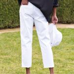 Frank & Eileen  White Wicklow Italian Chino Pant Size 8 *FLAW* Photo 1