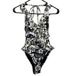 Anthropologie Maeve Ruffled Plunge One Piece Swimsuit Sz XS Photo 3