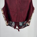 White Stag  Maroon Christmas tree tapestry Vest XL holiday presents Photo 3