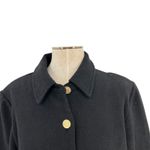 J.Crew  Cropped Lady Jacket Buttons Black Size‎ Large Photo 3