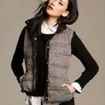 Banana Republic Herringbone Print Snap Puffer Vest Size L Photo 1