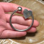 Sterling Silver Vintage Mexico 925  Heart Keyring Photo 9