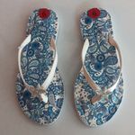 Calypso St. Barth Calypso nwt St. Barth Blue and White Patterned Sandals with rhinestone starfish Photo 2