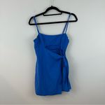ZARA Cobalt Blue Linen Blend Cut Out Romper Dress Size Small Women's Photo 1