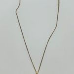 Christian Dior Gold Tone Crystal Pendant Necklace Designer Jewelry Photo 1